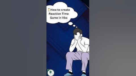 How to create Reaction Time Game In Vba |Excel VBA Tips and Tricks. #coding #shorts #vba #automation