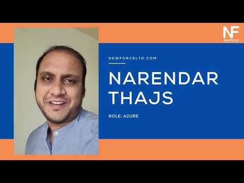Candidate's Testimonial for Newforce by Mr Narendar Thajsingh - video from Newforceltd