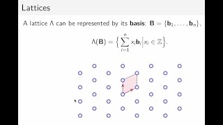 Celebrity Lattice algorithms and lattice-based cryptography Profile