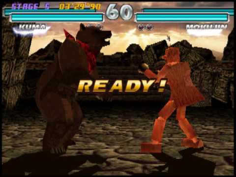Tekken Tag 1 ( Arcade ) - Kuma / Jin Playthrough ( Sept 27, 2016 )