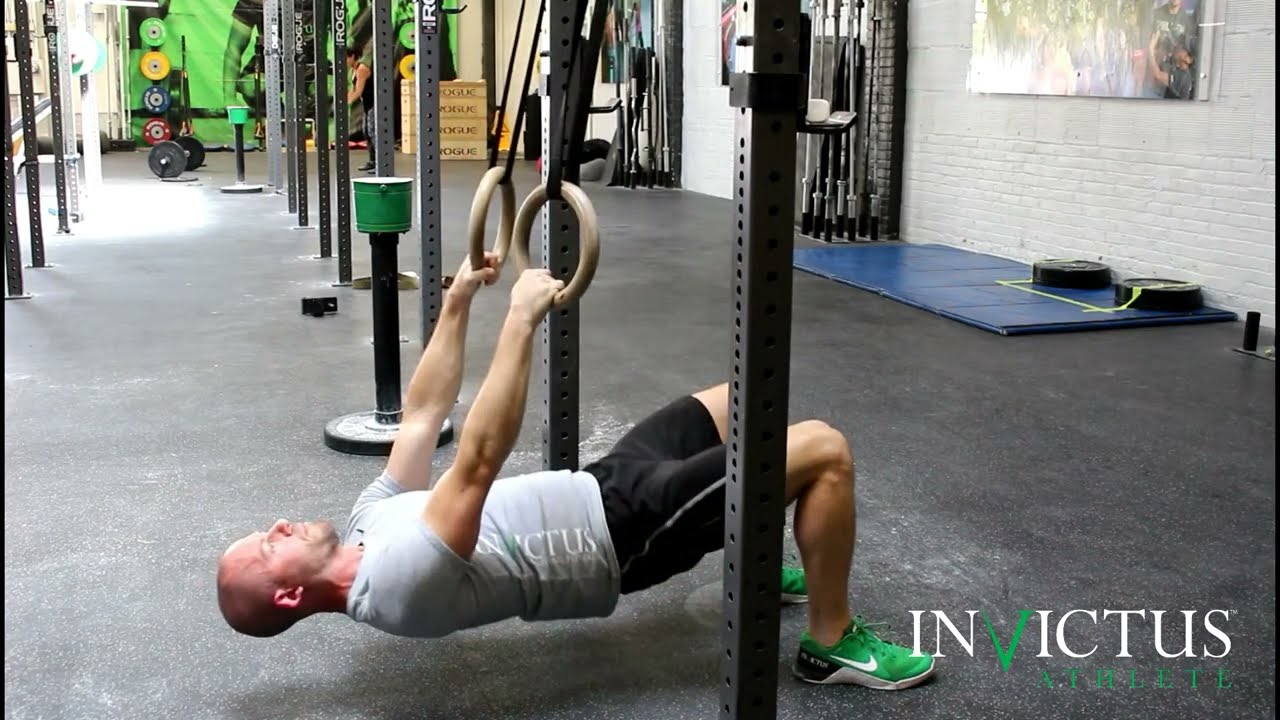 Supine Snap Pull Transitions on Low Rings | CrossFit Invictus Gymnastics