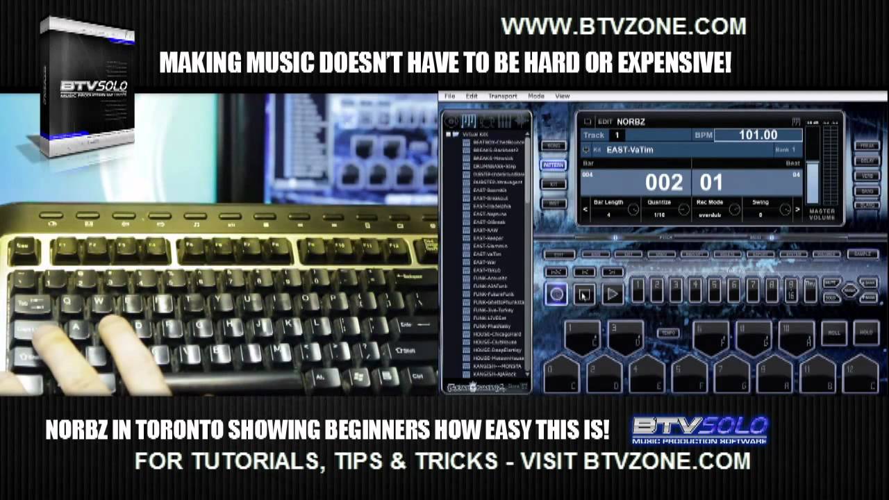 BTV Solo Beat Making Software - Intro & Quick Start