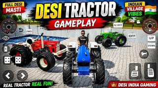 🚜 Desi Tractor Driving Game | The village's rustic ride 🔥 new update | kids gameing 3D  screenshot 4
