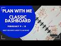 Plan With Me! | Classic Dashboard Happy Planner | Live Love Posh | February 9-15, 2026