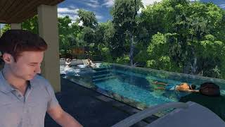 On The Edge stunning zero edge custom designed pool for Texas Luxury Outdoors