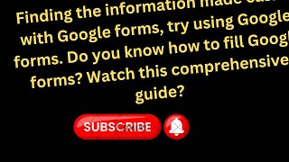 how to create a google forms with screen readers? part 1. by tech wonders! a step by step Guyde!