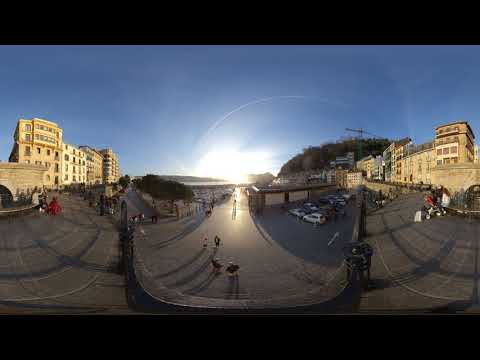 Perlas de San Sebastián 360º Un minuto: Portaletas al atardecer