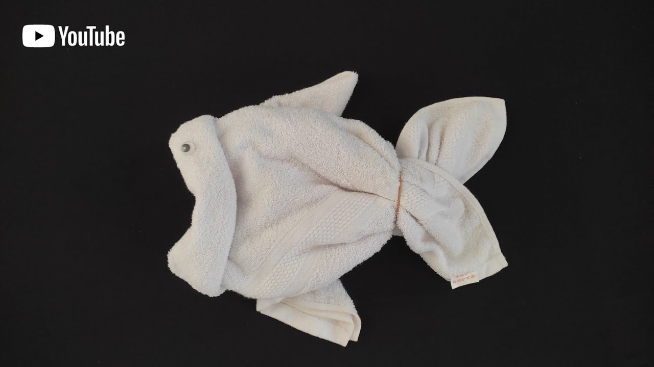 How to make animal towels Fish | towel art folding