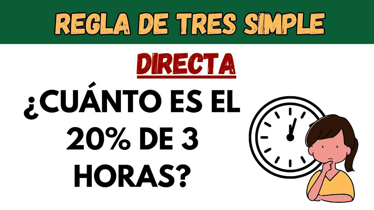 REGLA DE TRES SIMPLE DIRECTA - Ejercicios resueltos - YouTube