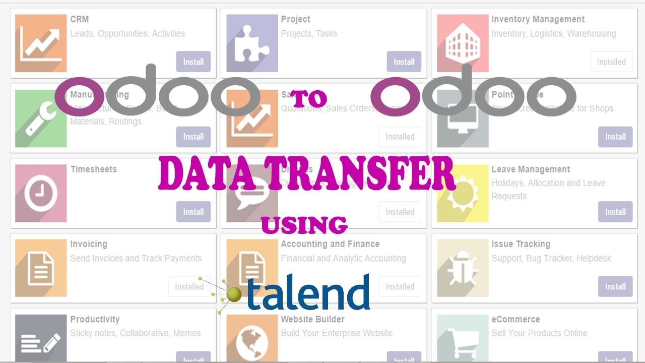 ODOO to ODOO Database Transfer with Talend [Bahasa Indonesia] - YouTube