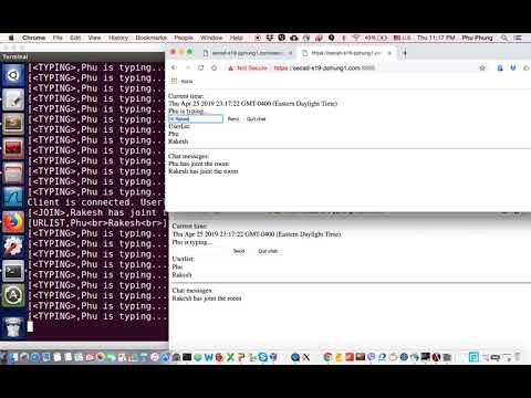Web chat with socket.io in Node.js Demo