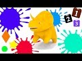 Apprendre les fruits les couleurs les formes et les numros avec dino le dinosaure 