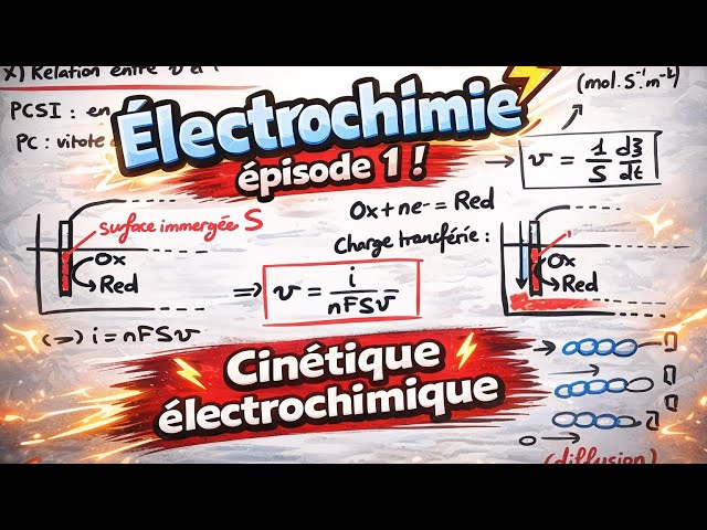 Cinétique électrochimique (1/n) : Transfert de charge / transfert de matière