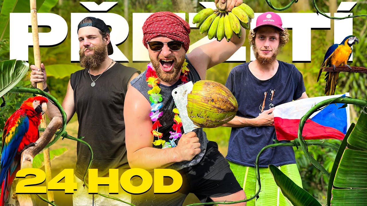 EXTRÉMNÍ PŘEŽITÍ V JUNGLI - 24HOD! @vagabundinacestach