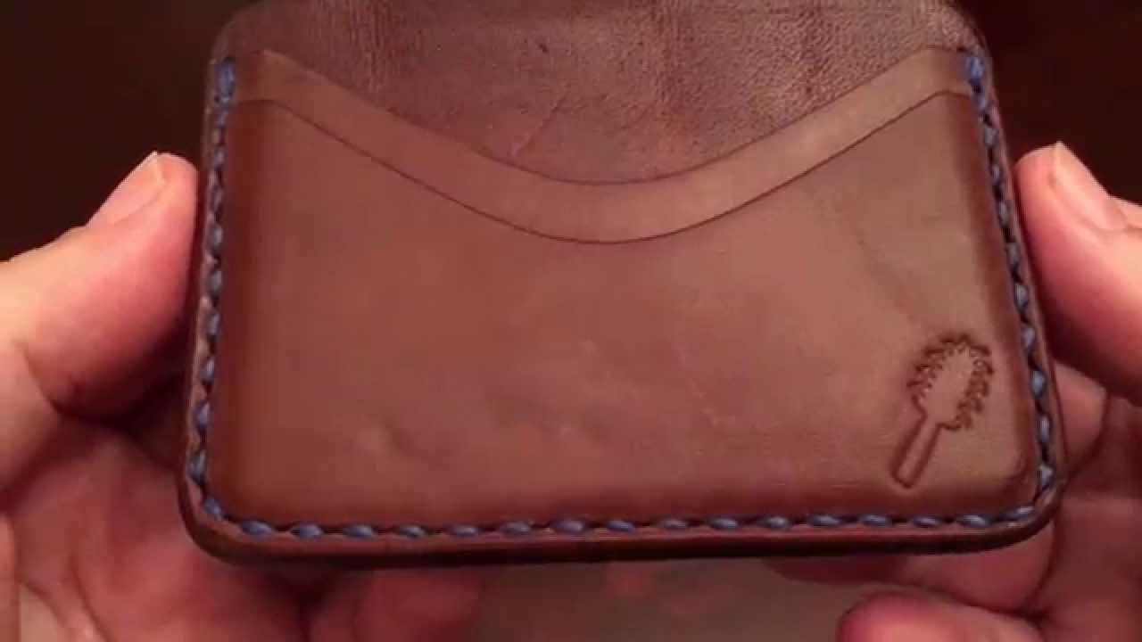 Horween Natural Chromexcel 4 pocket minimalist wallet