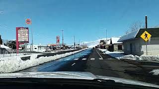 February 20, 2026 ROAD TRIP IN THE SNOW UP HIGHWAY 395 IN BIG PINE CALIFORNIA ON WAY TO ELY NEVADA