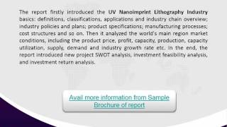 2016 UV Nanoimprint Lithography Market Research Report Forecast to 2020