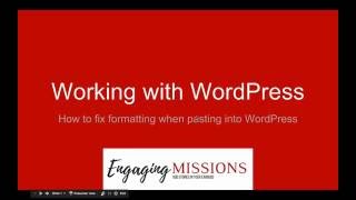 How to Fix Formatting When Pasting into WordPress