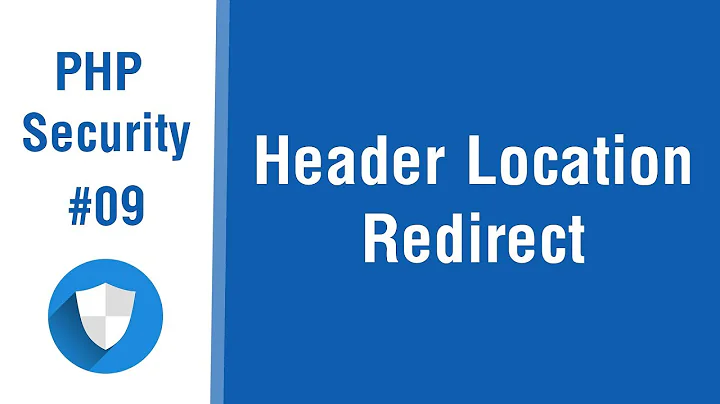 PHP Security Tips In Arabic #09 - Header Location Redirect The Right Way