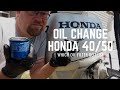 Oil Change Honda 40/50hp Outboard