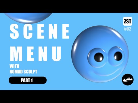 Nomad sculpt : Beginner tutorial-2| SCENE MENU Part-1(background-highlight-instance-clone)