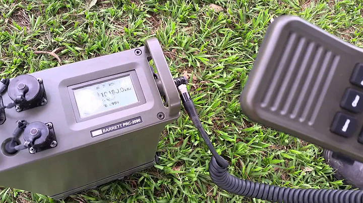 Bushcomm's  Portable Broadband HF military style antenna with Quicky tower - On air test