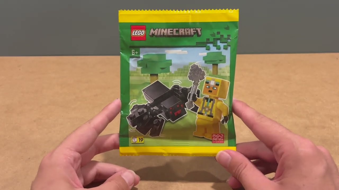 lego Minecraft 662410 Cave Explorer with Spider Speed Build