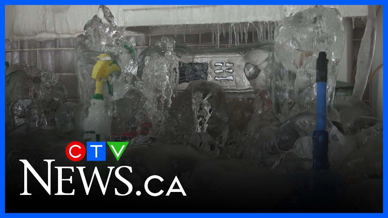 Trois-Rivières apartment freezes into 'ice castle'
