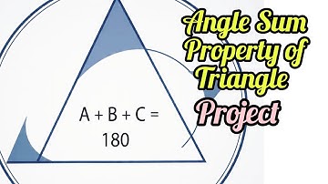 Angle sum  property of triangle |  Maths Project | Maths working model | Trisha and kavyas diary