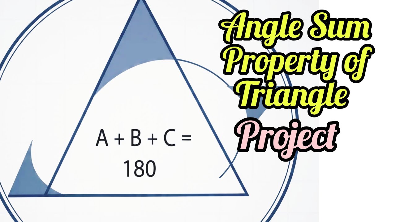 Angle sum  property of triangle |  Maths Project | Maths working model | Trisha and kavyas diary