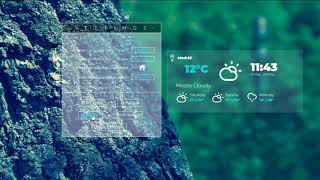 Weather-Glass Rainmeter Skin