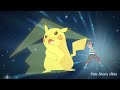 Ash and pikachu finished the battle with zmove gigavolt havoc