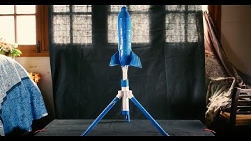 Water Rocket Launch: DIY Science Project Showcasing Aerodynamics and Projectile Motion