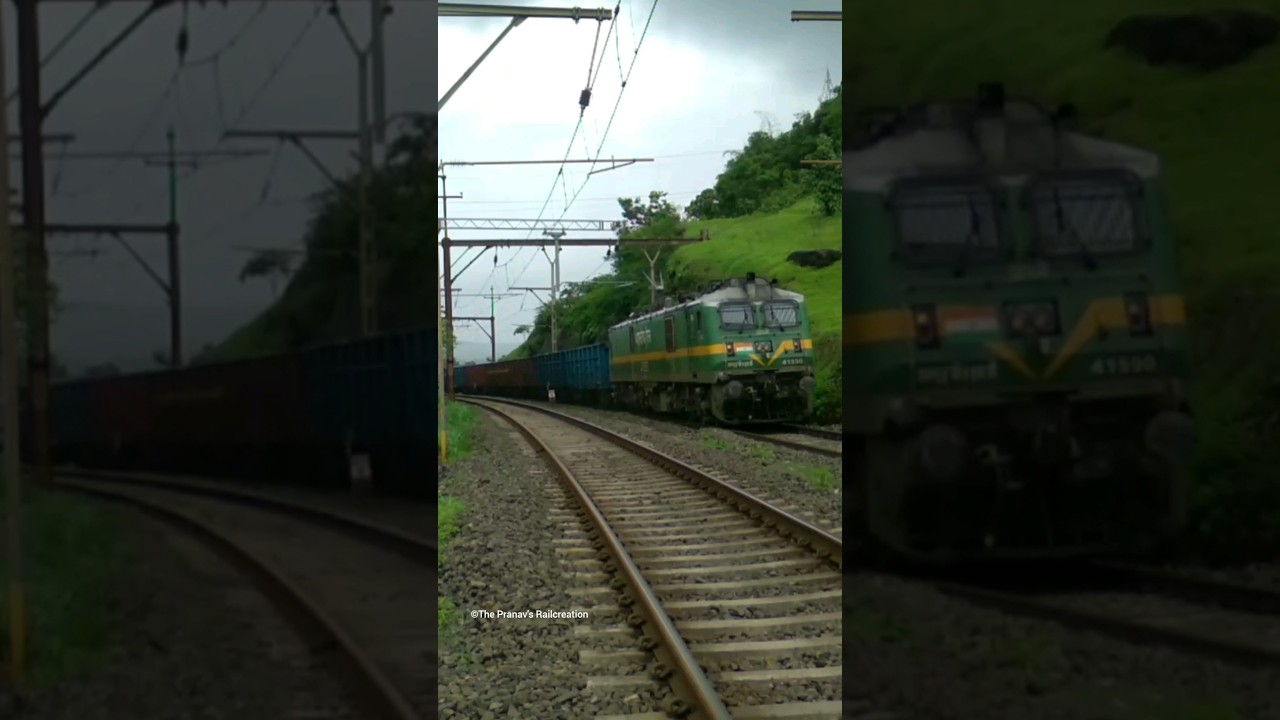 Ajni WAG9 With Boxnl Freight Climbing Bhor Ghat 