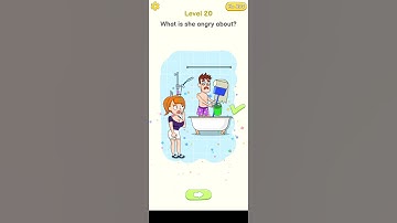 #Delete Puzzle Level.20..What is she angry about.gameplay walkthrough solution