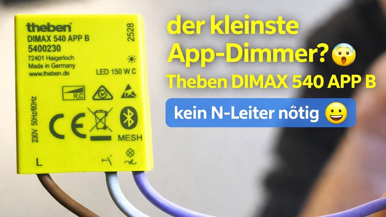 Der kleinste App-Dimmer? 😱 | Theben DIMAX 540 APP B