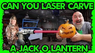 Laser cut a jack o lantern extreme pumpkin carving