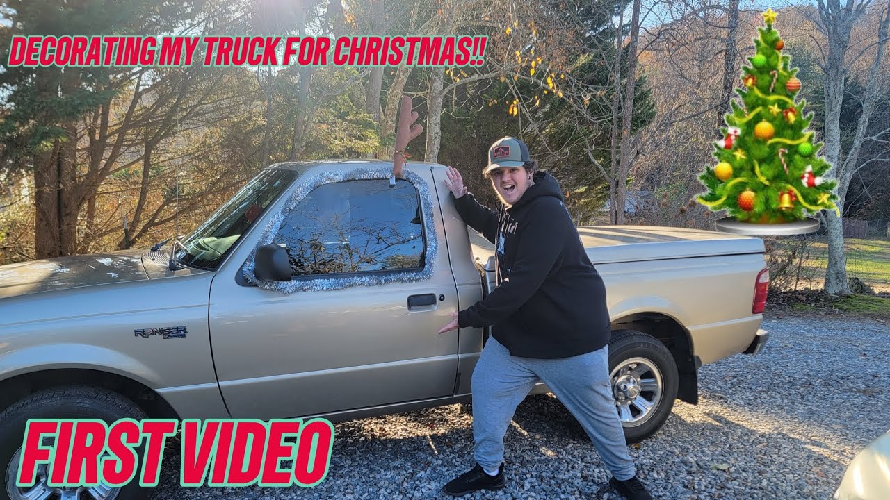 Decorating My Truck For Christmas Vlog 1 YouTube