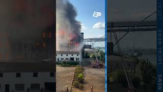 4-alarm fire breaks out at the Centennial Mills building in downtown Portland
