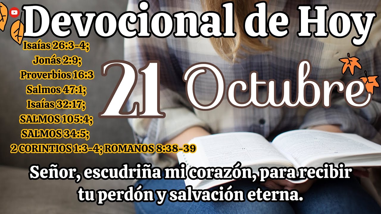 Devocional de hoy 21 Octubre | Devocionales cristianos | Devocionales ...
