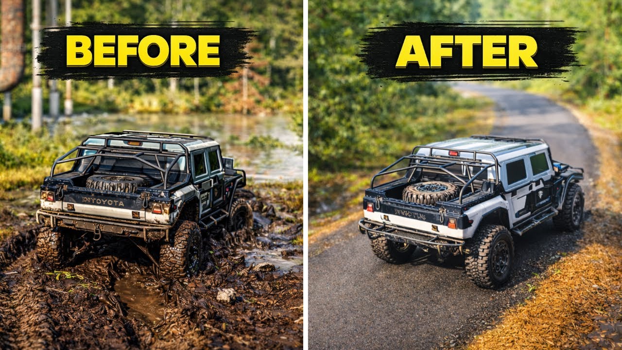 Rebuilding a Muddy Road in Roadcraft | Satisfying Road Construction (4K)