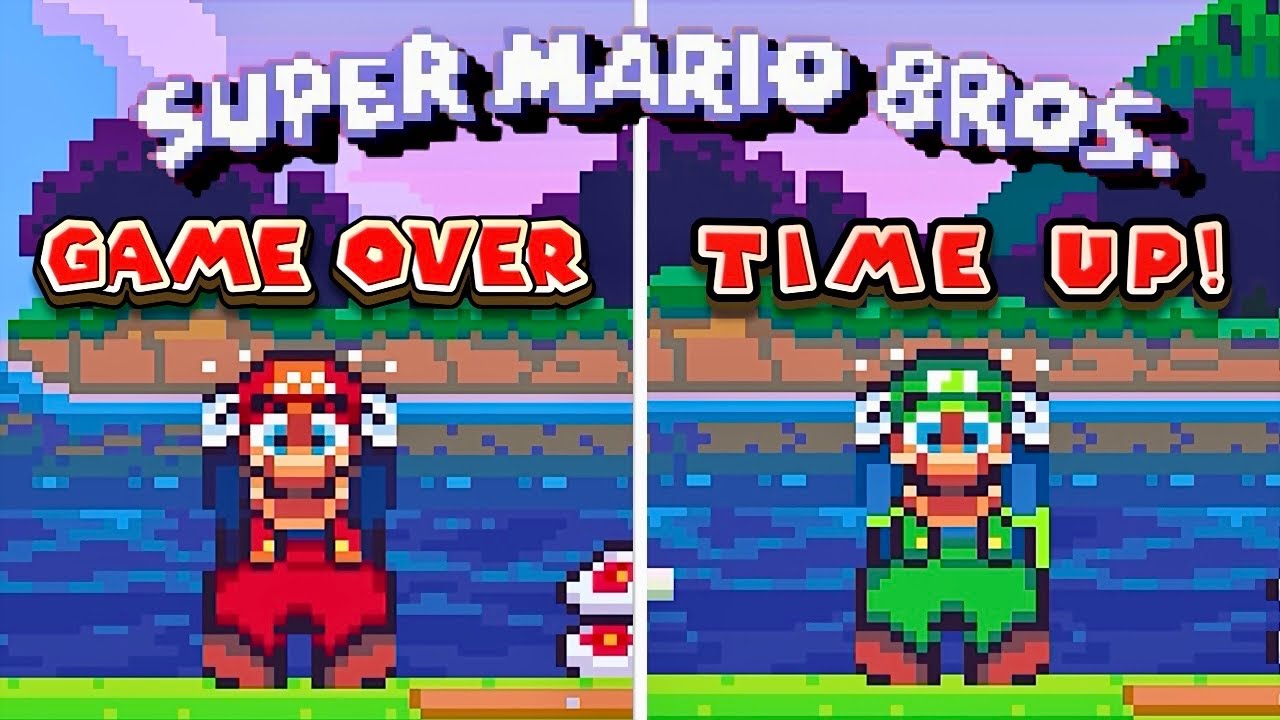 MARIO Vs. LUIGI GAME OVER + TIME UP! - Super Mario Bros. Pasta La Vista