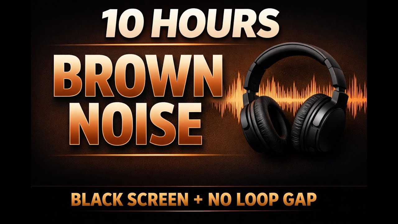 Brown Noise for Deep Sleep | 10 Hours | Black Screen