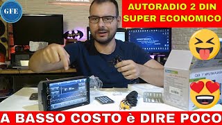 SE STAVI CERCANDO UN'AUTORADIO 2 DIN QUESTO COSTA TALMENTE POCO CHE FA PAURA!! RETROCAMERA INCLUSA