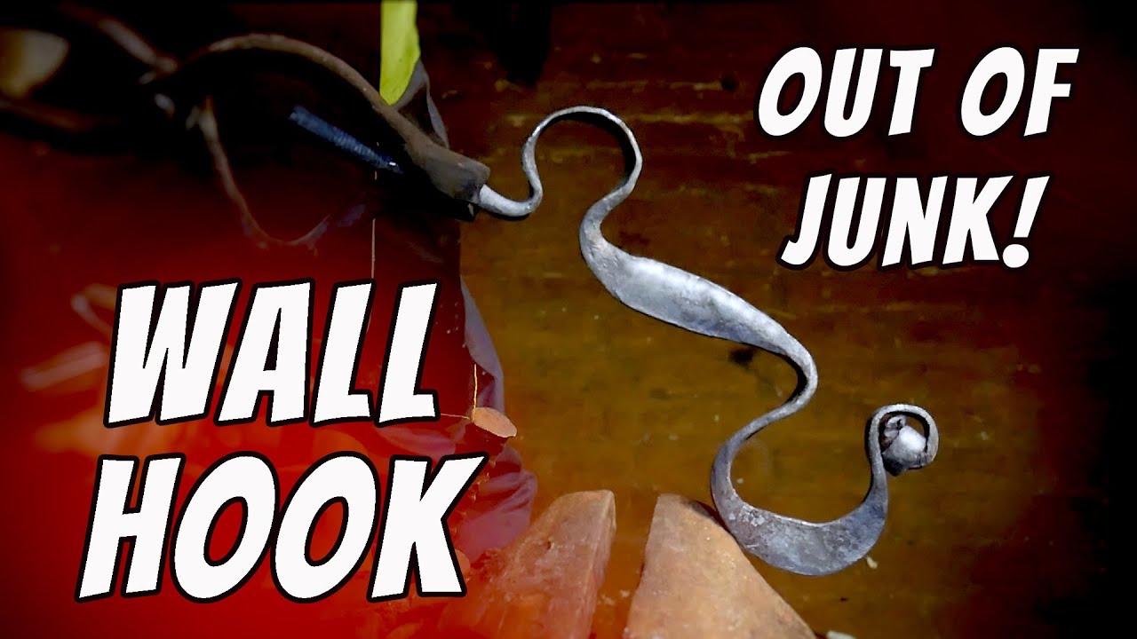 Decorative wall hook out of junk!