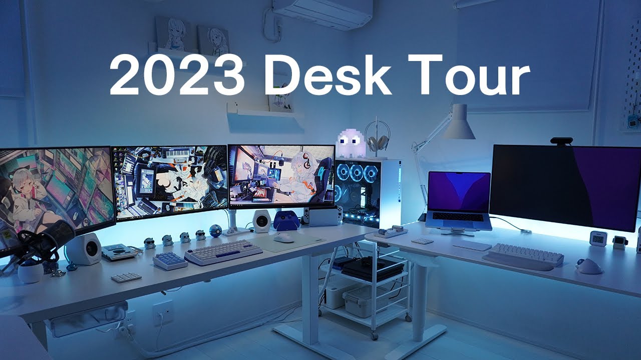 デスクツアー】白デバイス好きがこだわり抜いた仕事も趣味も完璧に