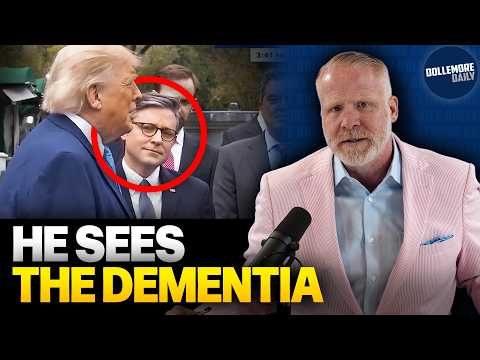 Mike Johnson Looks at Trump Like He's a Rambling Old Man Baby