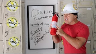Turkey Fire Extinguisher | The Construction Comic | Carmen Ciricillo