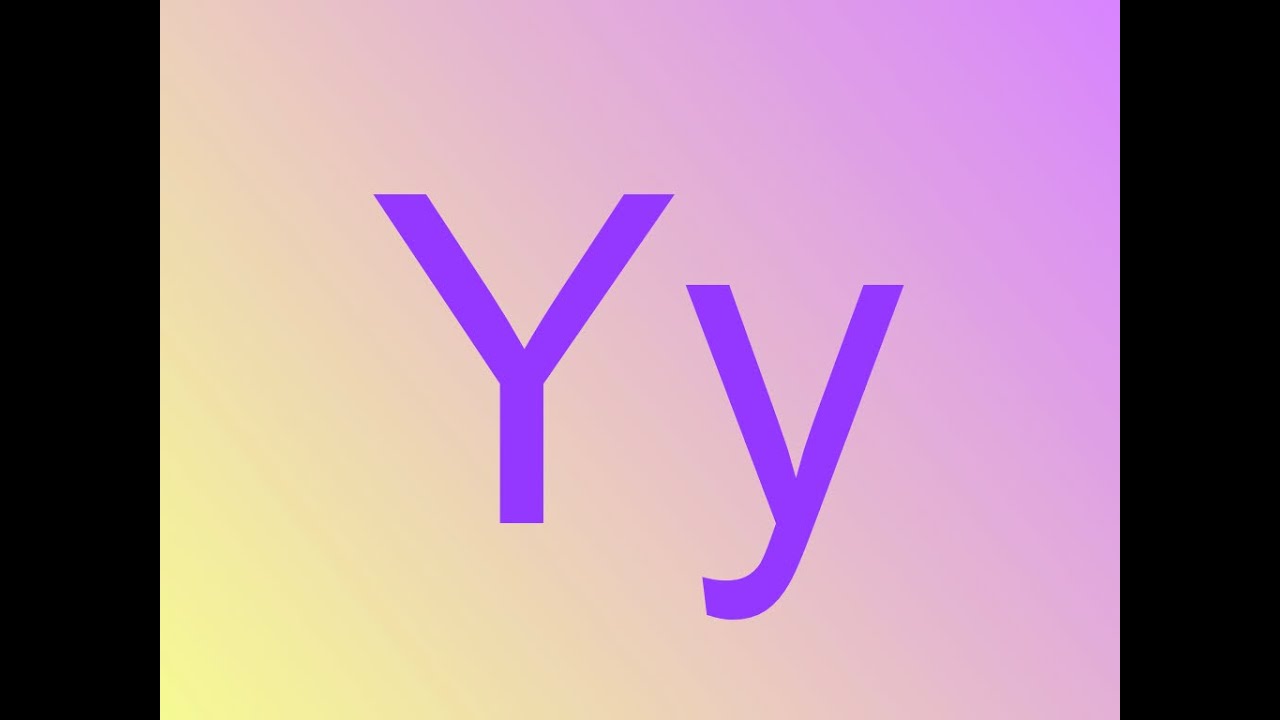 Learn ABC Letter Y YouTube