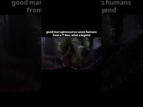 Spinosaurus saved humans from T rex | #spinosaurus #indominusrex #jurassicworld #shorts #dinosaurs